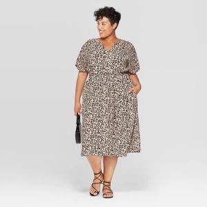 COPY - Plus Size Midi Pocket Button Dress